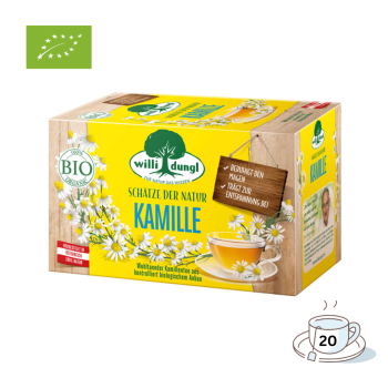 Willi Dungl Bio Tee Bio Kamille, Kräutertee, 20 Teebeutel im Kuvert